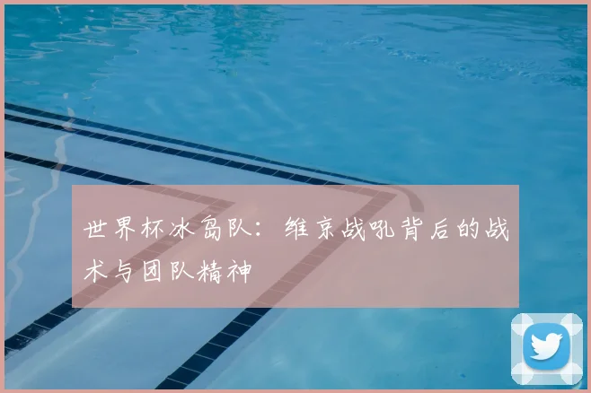世界杯冰岛队:维京战吼背后的战术与团队精神