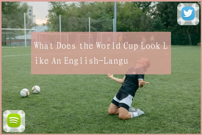 What Does the World Cup Look Like An English-Langu