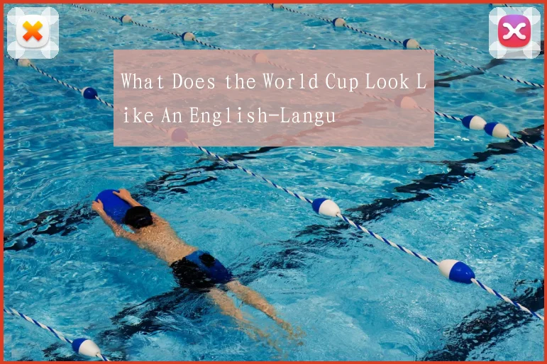 What Does the World Cup Look Like An English-Langu